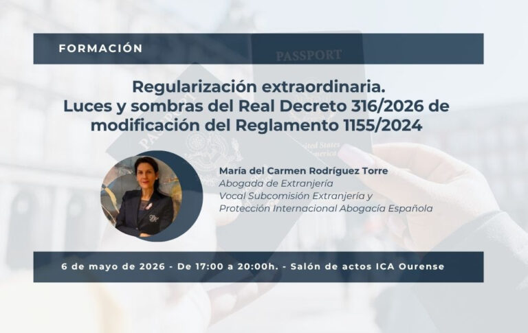 Ourense acogerá una jornada sobre la regularización extraordinaria de personas migrantes