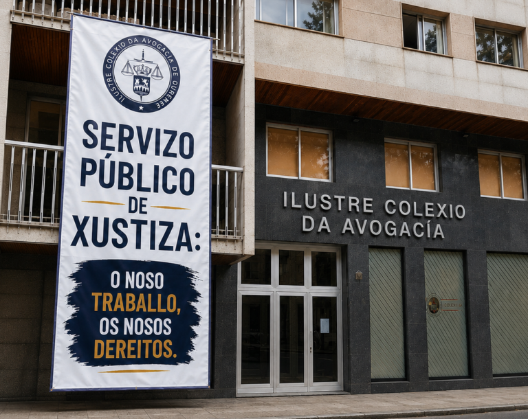 El Ilustre Colexio da Avogacía de Ourense exige derechos para los profesioanles del servicio público de justicia bajo el lema: «Nuestro Trabajo, nuestros Derechos»